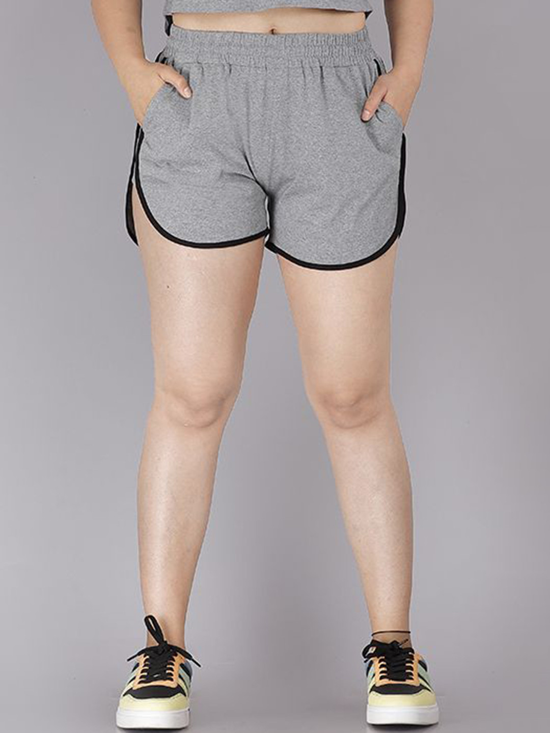 SCROTT FITNESS Women Pure Cotton Above Knee Shorts