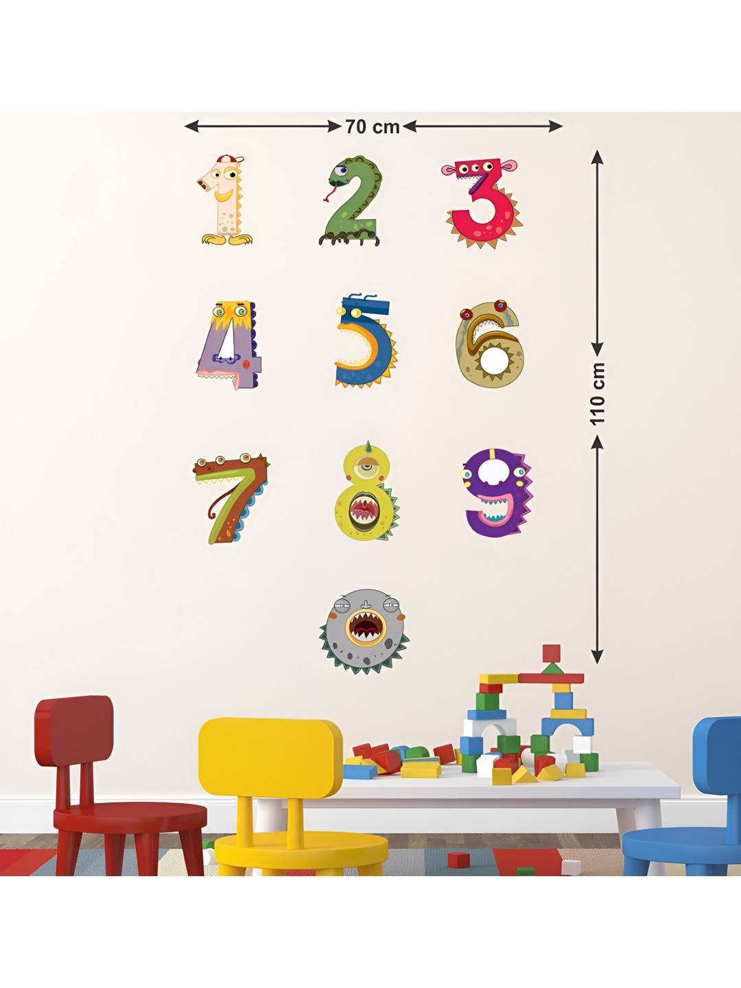 LANSTICK Blue & Red Angry Birds Wallsticker