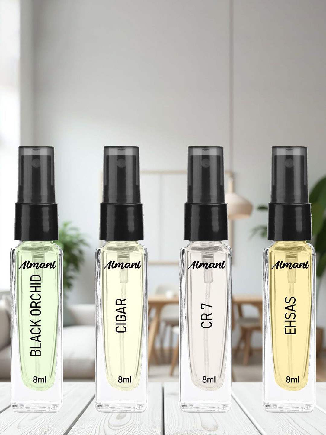 Aimani Set Of 4 Long Lasting Perfume - 8 ml Each