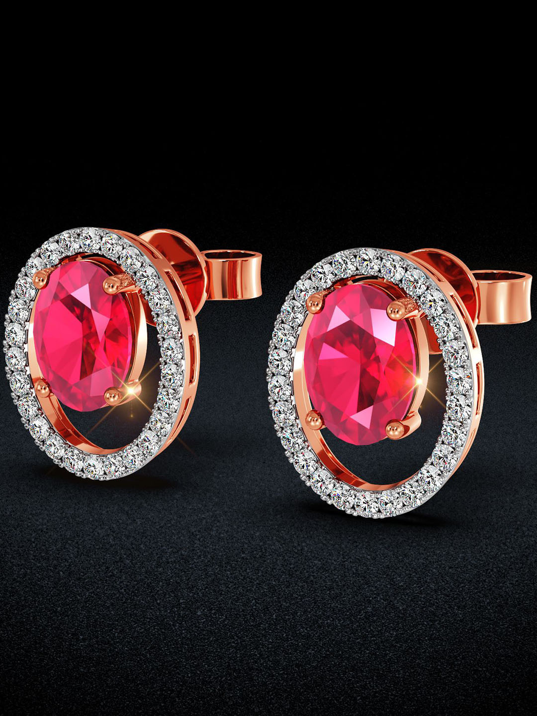 Joyalukkas Scarlet Harmony Diamond Earrings