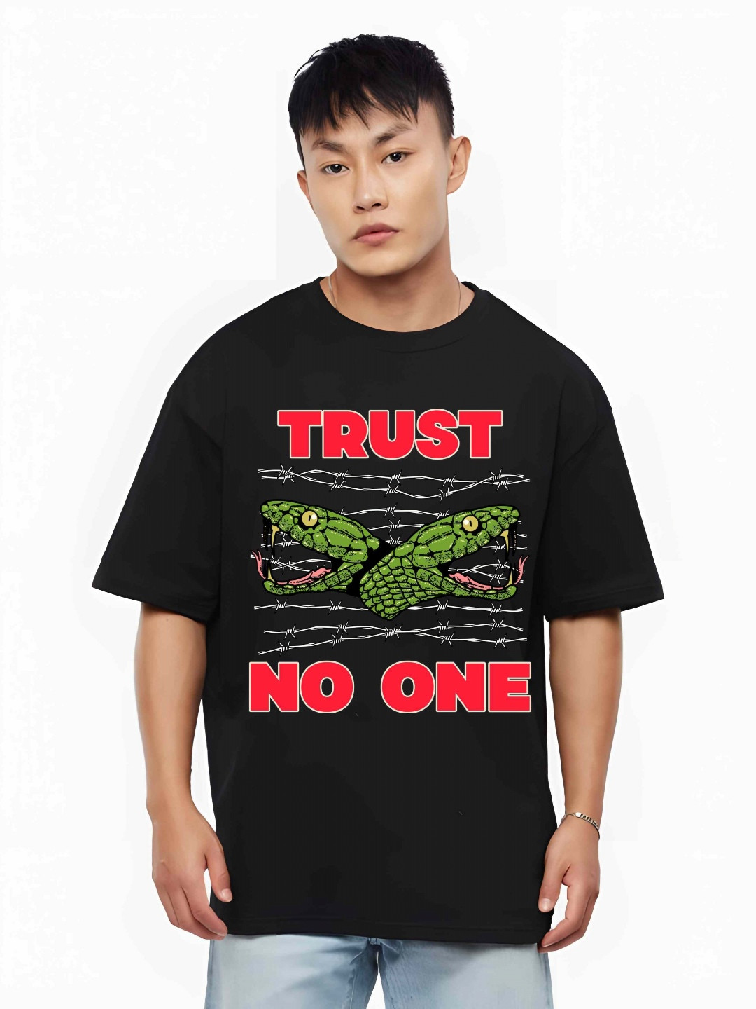 Hatke Trends Graphic Printed Oversized T-shirt