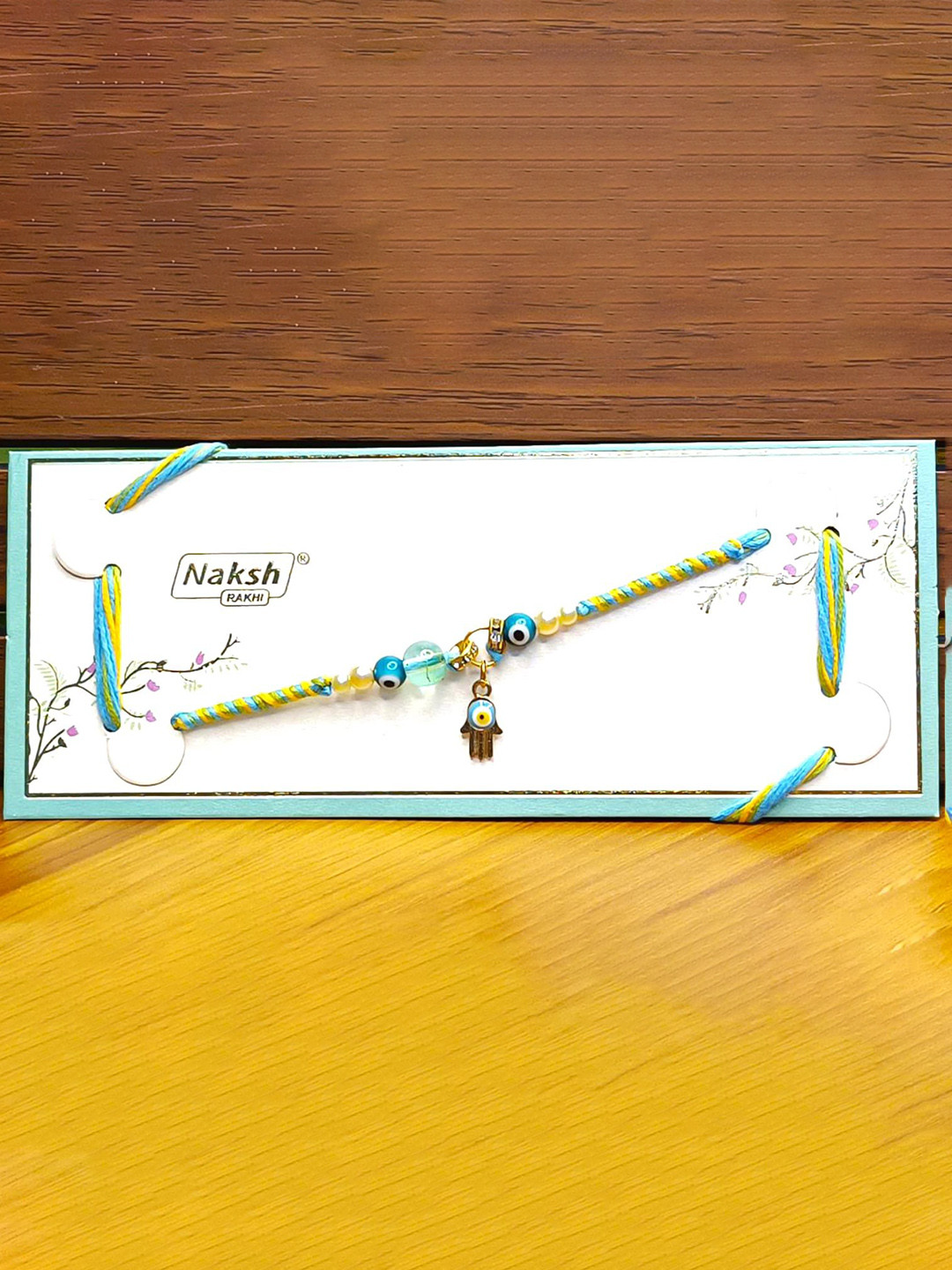 PUFFSMART Unisex Set Of 4 Designer Evil Eyes Hand Thread Rakhi