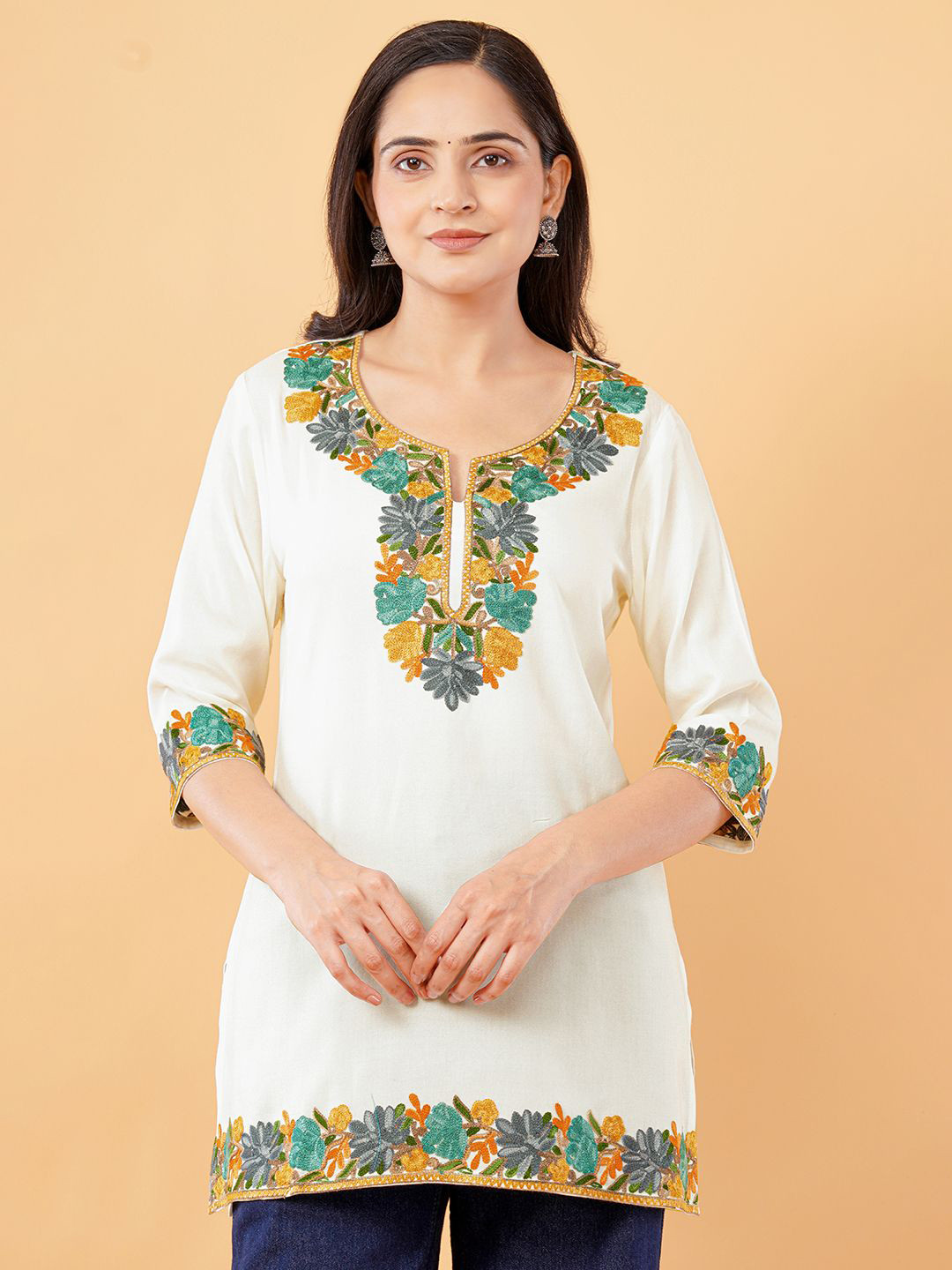 Kala Maison Women Floral Printed Daily Straight Kurta