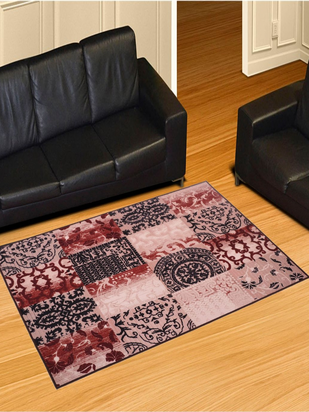 MODEFE Black Traditional Anti-Skid Nylon Carpet