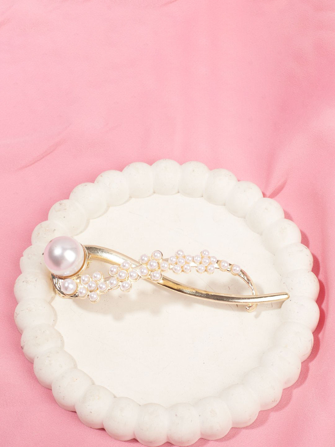 SALTY Women Eden Pearl Pin Claw Clip Hair Accessory