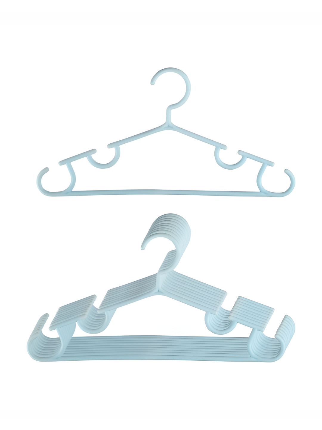 Aura Pack Of 10 Blue Single Tier Bar Hangers