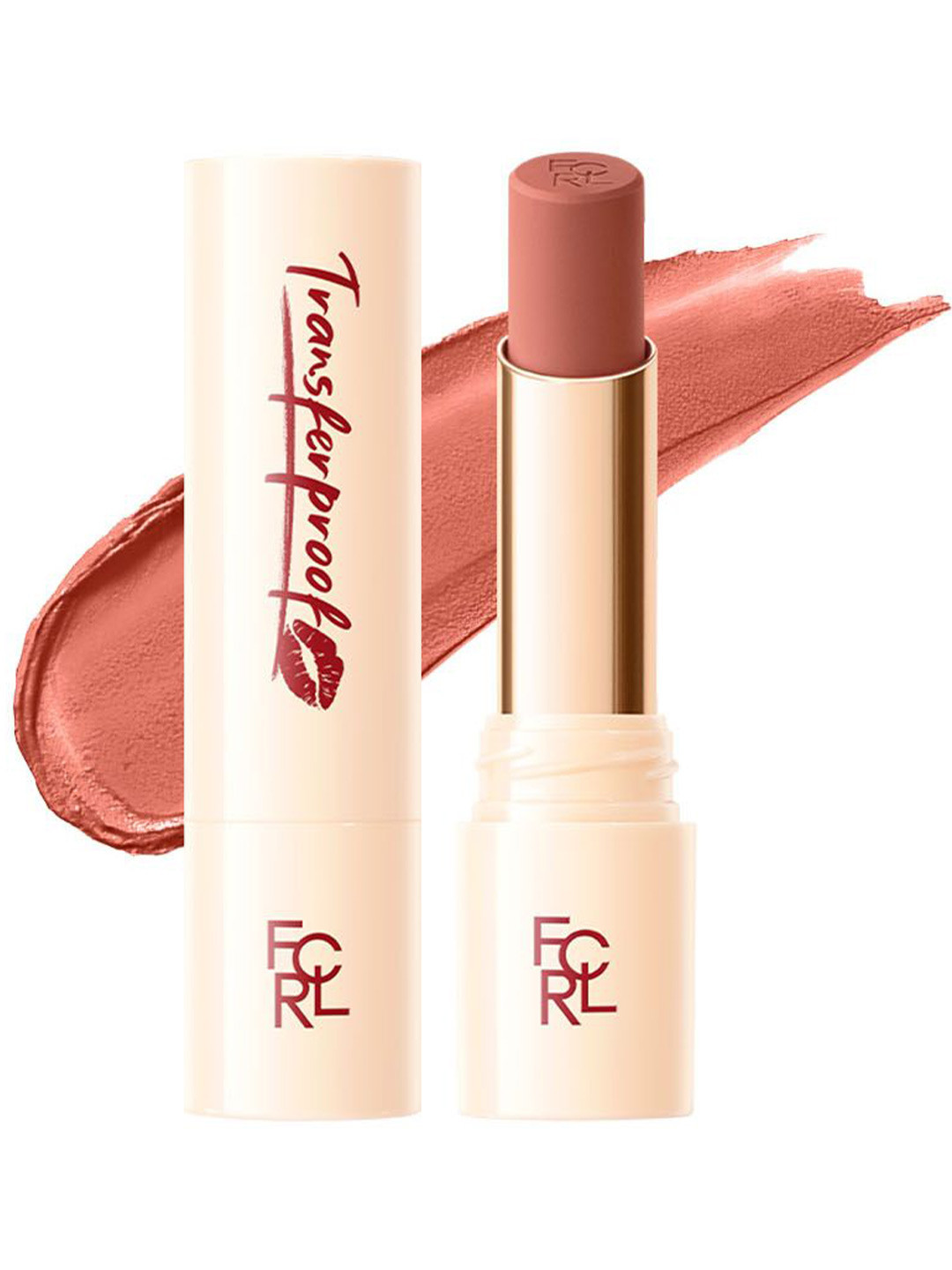 FOCALLURE Transferproof Long Lasting Matte Lipstick - Coral Pink PK01