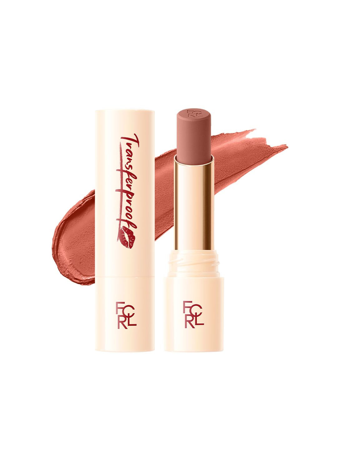 FOCALLURE Transferproof Long Lasting Matte Lipstick- Cinnamon Nude NU04