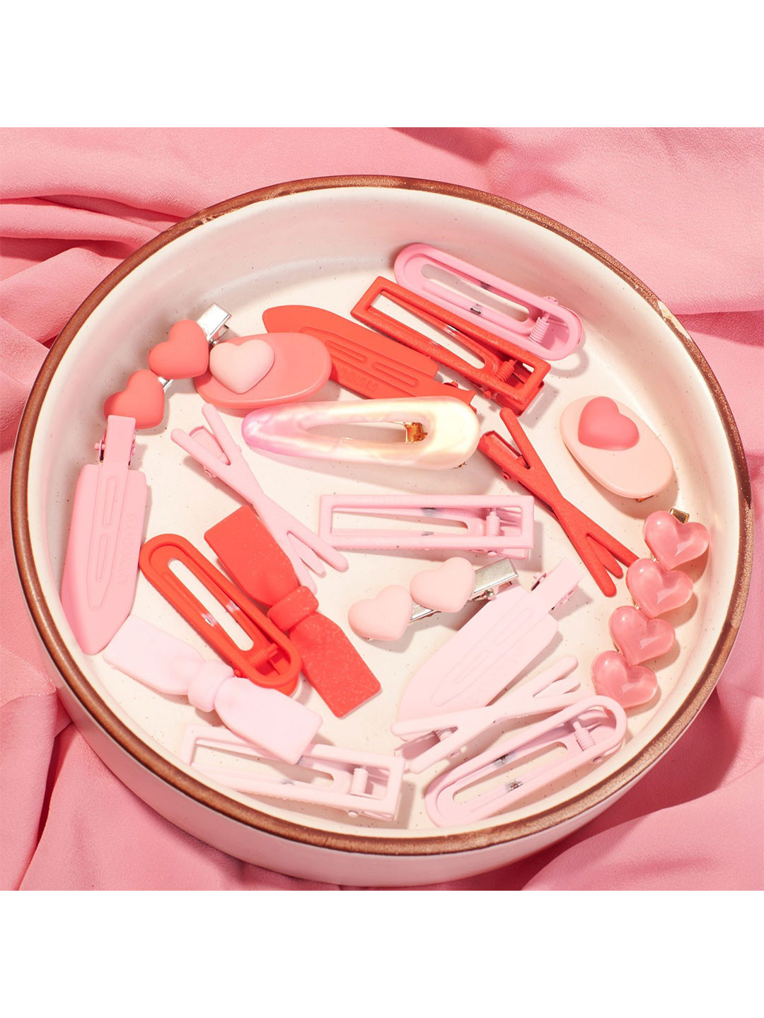 SALTY Set of 20 Beauty in Pink Hair Pins for Women & Girls Hair Accessories