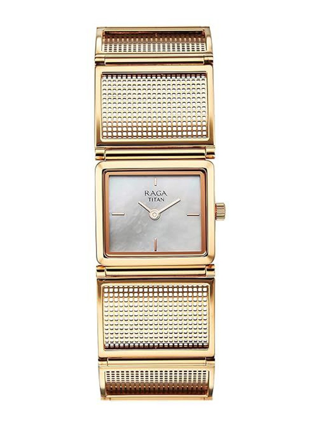 Titan Raga MOP Dial Stainless Steel Strap Watch For Women - 95300WM01