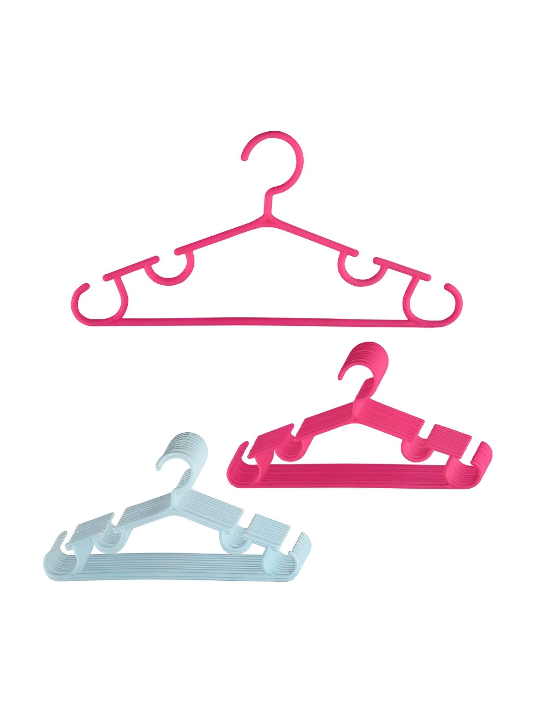 Aura 20Pcs Pink & Blue Clothes Hangers