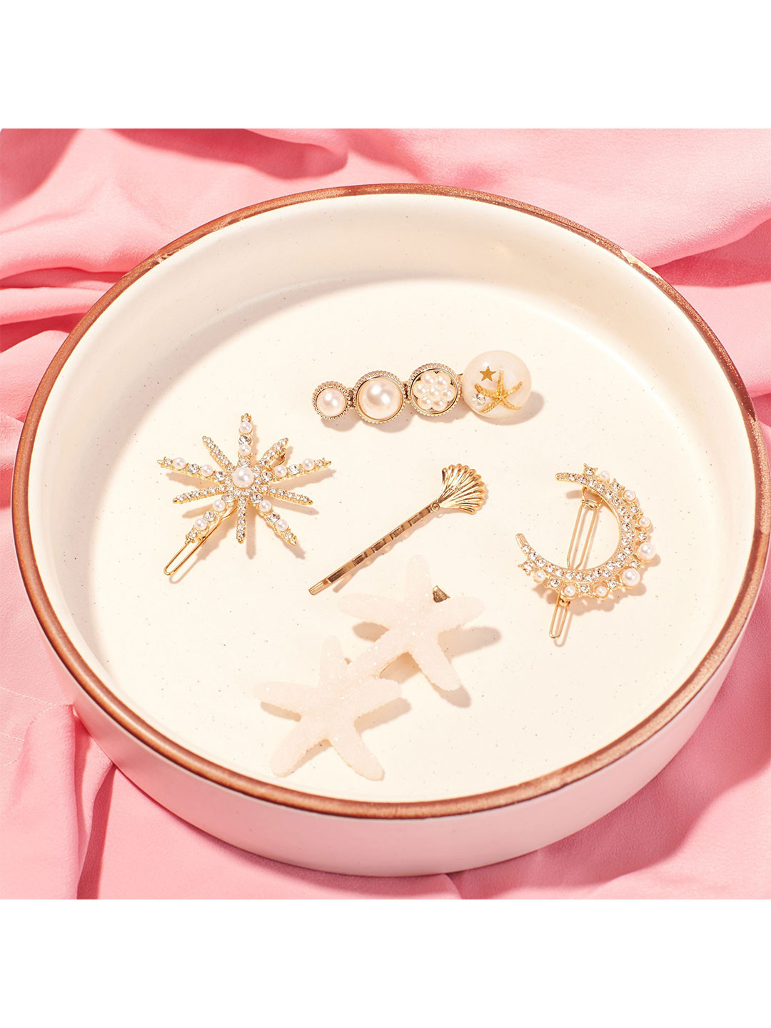 SALTY Women Set of 5 Beach Hair Pins Hair Accessories