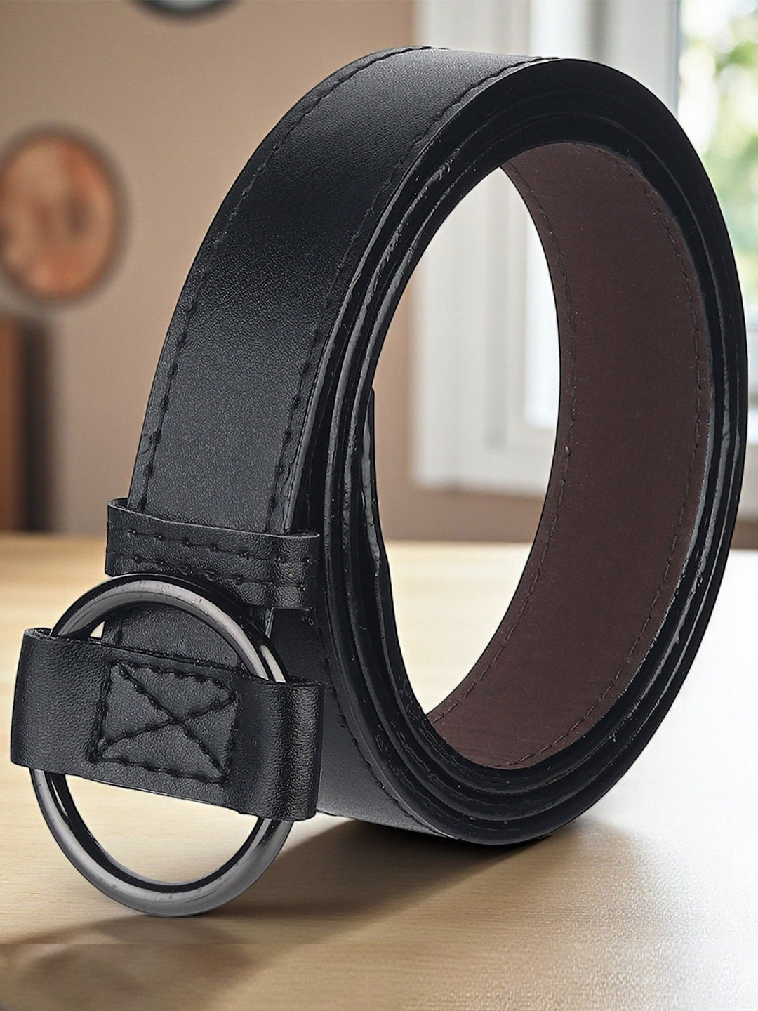 Provogue Women Textured Belt With D-Ring Closure