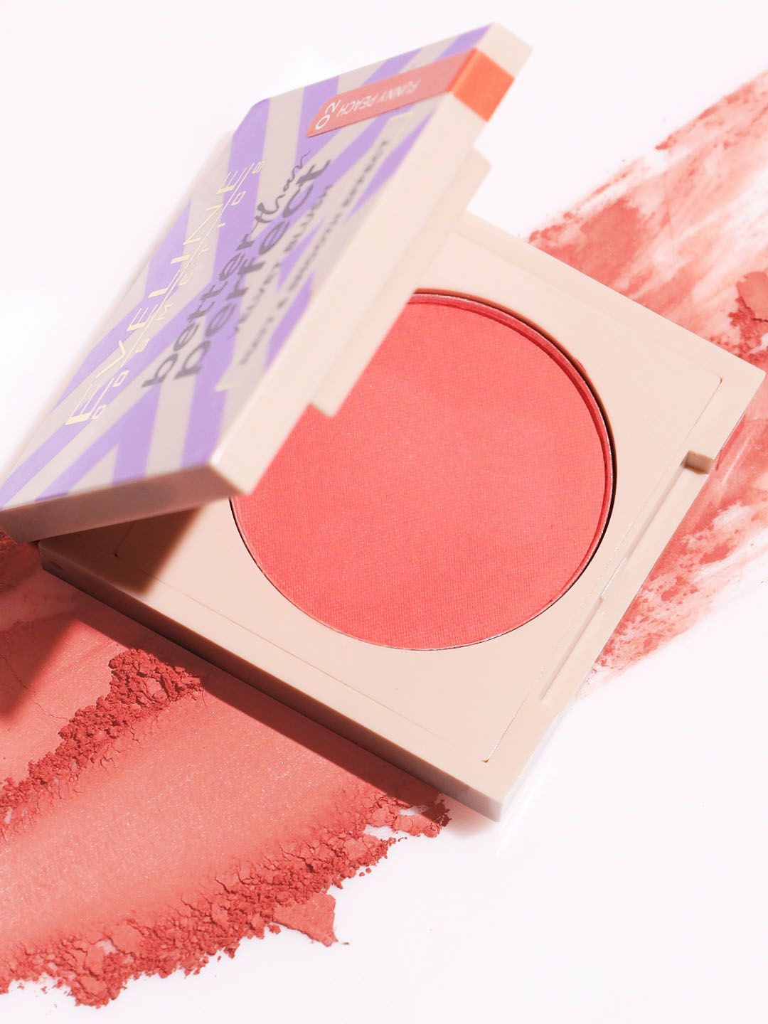 Eveline Cosmetics Better Than Perfect Soft Matte Pressed Velvet Blush - 2.5 g -Funny Peach