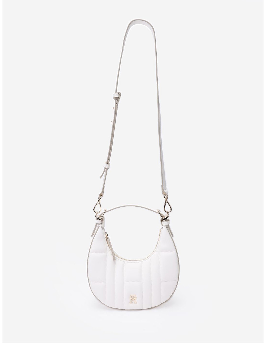 Tommy Hilfiger Women Solid Half Moon Quilted Sling Bag