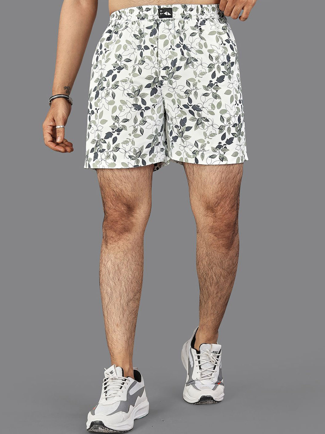 FTX Men Leaves Printed Regular fit Shorts