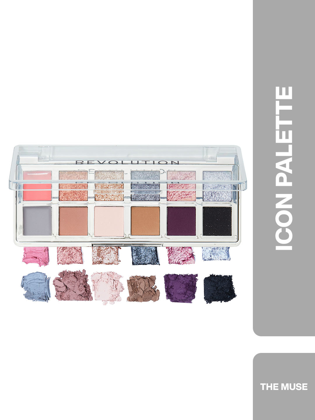 Makeup Revolution London Metallic Muse Icon Eyeshadow Palette- 8.4 g- The Muse