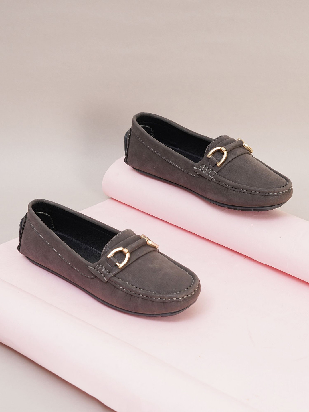 Sherrif Shoes Women Mules Flats with Buckels