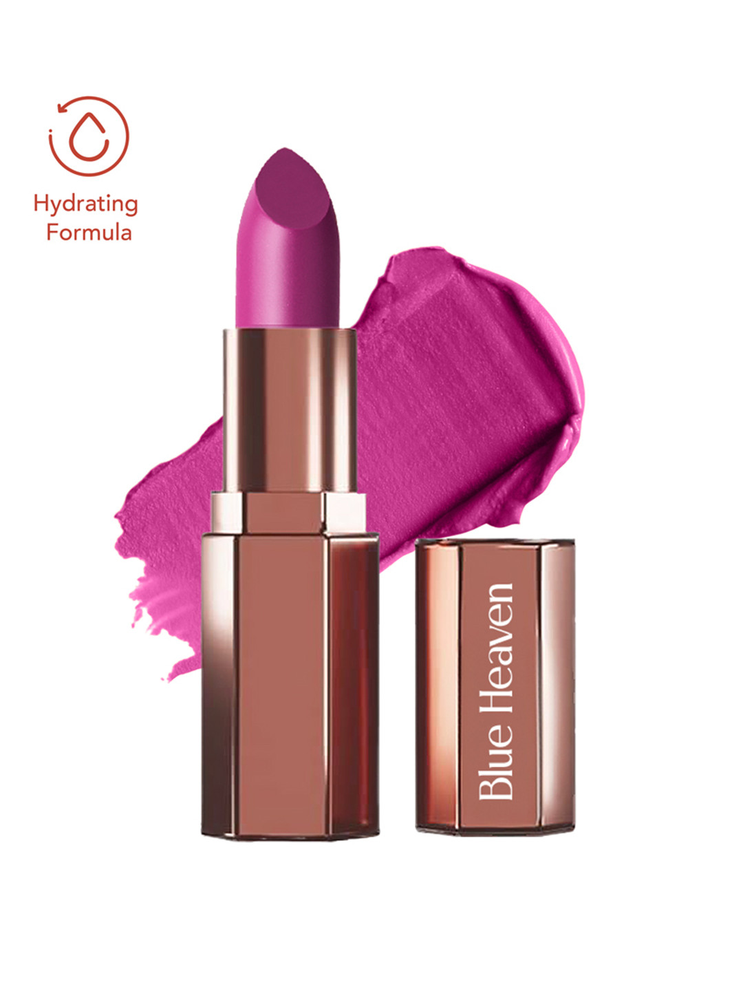 Blue Heaven Roseate Soft Matte Lipstick Infused With Argan Oil 4g - Royal Berry