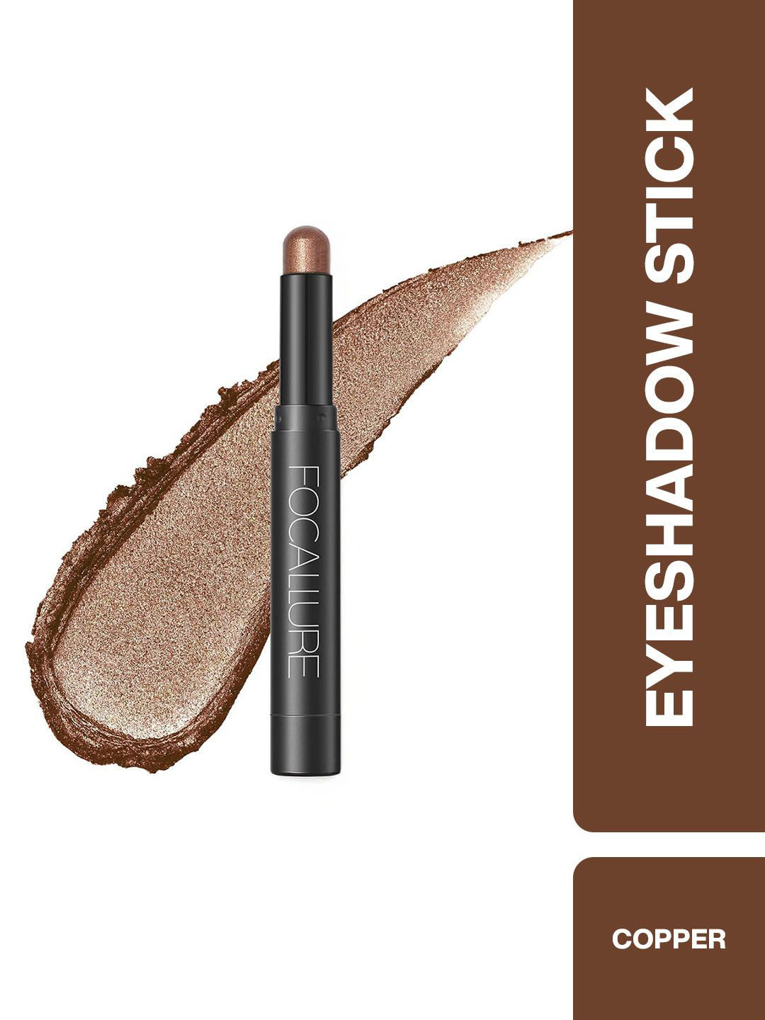 FOCALLURE Shimmer Cream Long Lasting Eyeshadow Stick - 2 g - Copper 08