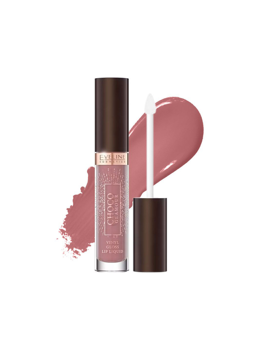 Eveline Cosmetics Choco Glamour Vinyl Gloss Lip - 4.5 ml- Ruby Chocolate 01
