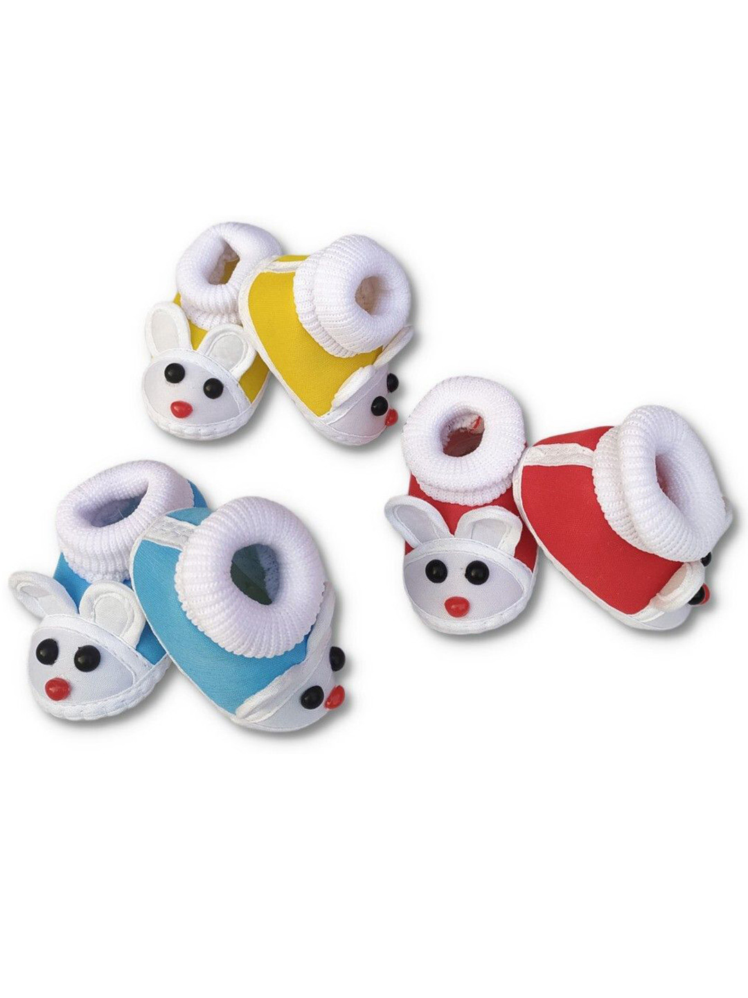 TARUN CHILDCARE Kids Pack Of 3 Cotton Booties