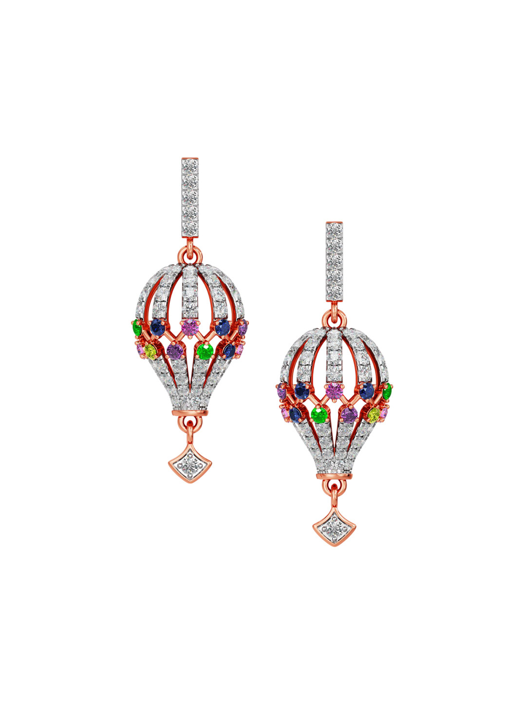 Joyalukkas Parachute Drop Diamond Earrings
