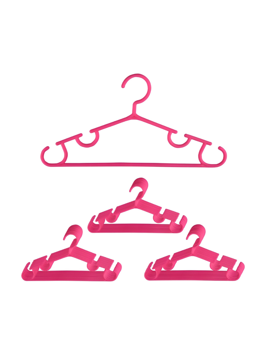 Aura Pack Of 30 Pink Single Tier Bar Hangers