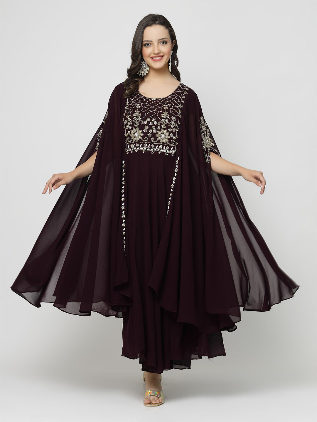 TS LIFESTYLE Embellished A-Line Ethnic Dresses