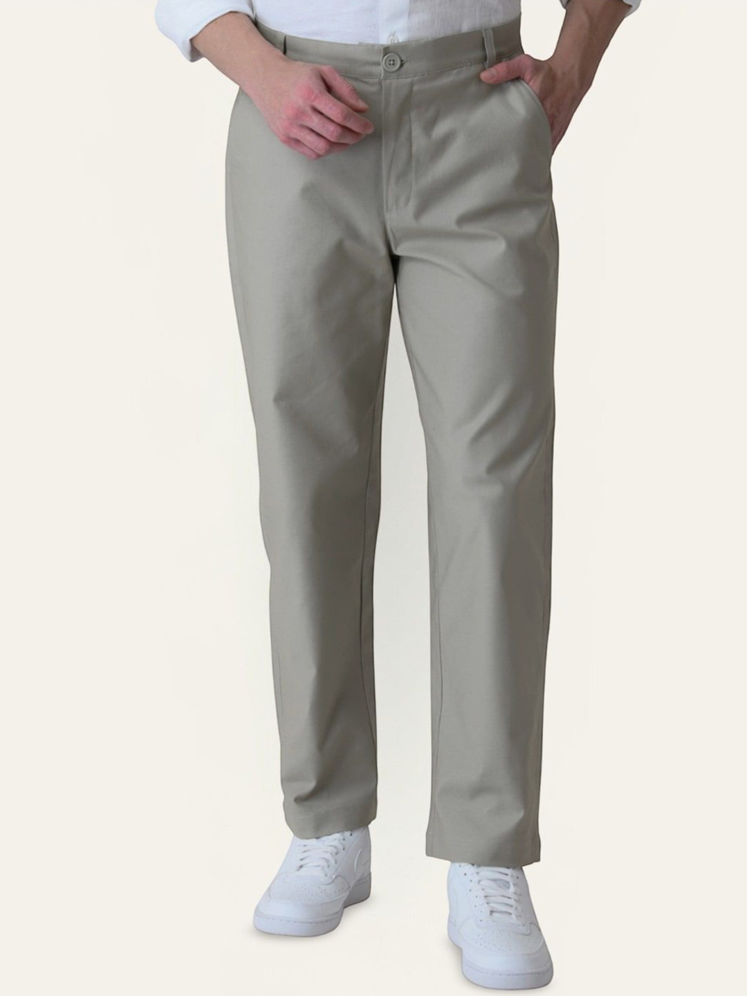 PERCH Men Urban Slim Slim Fit Chinos Trousers