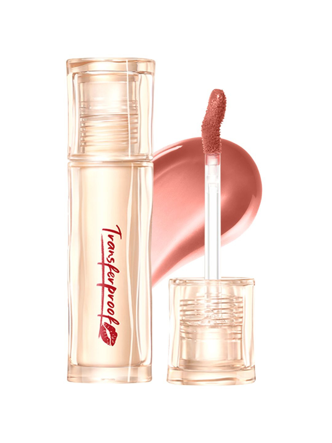 FOCALLURE Transferproof Watery Glossy Liquid Lipstick - 1.8 g - Pinky Nude PK02