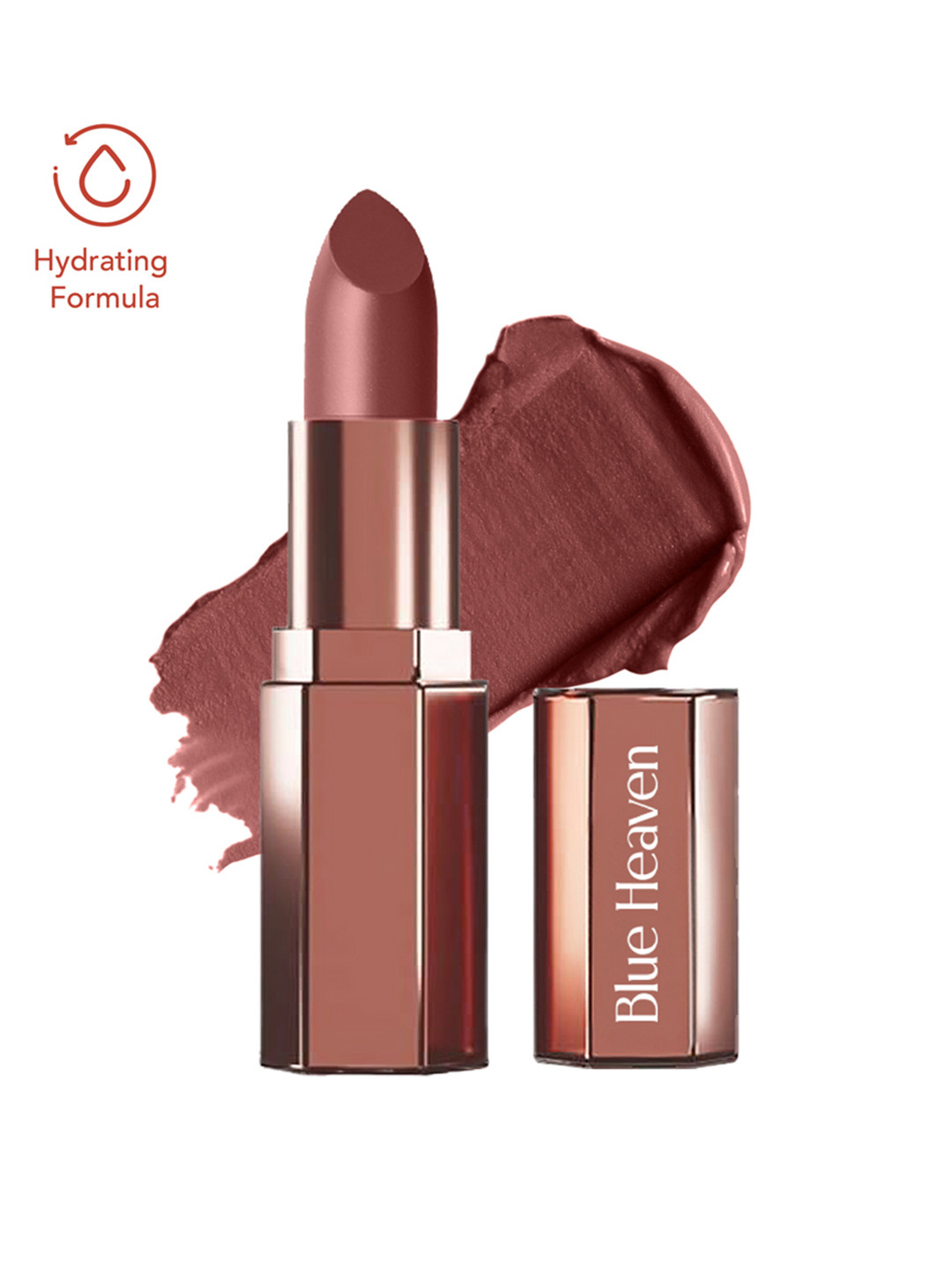 Blue Heaven Roseate Soft Matte Lipstick Infused With Argan Oil 4g - Chestnut Brown