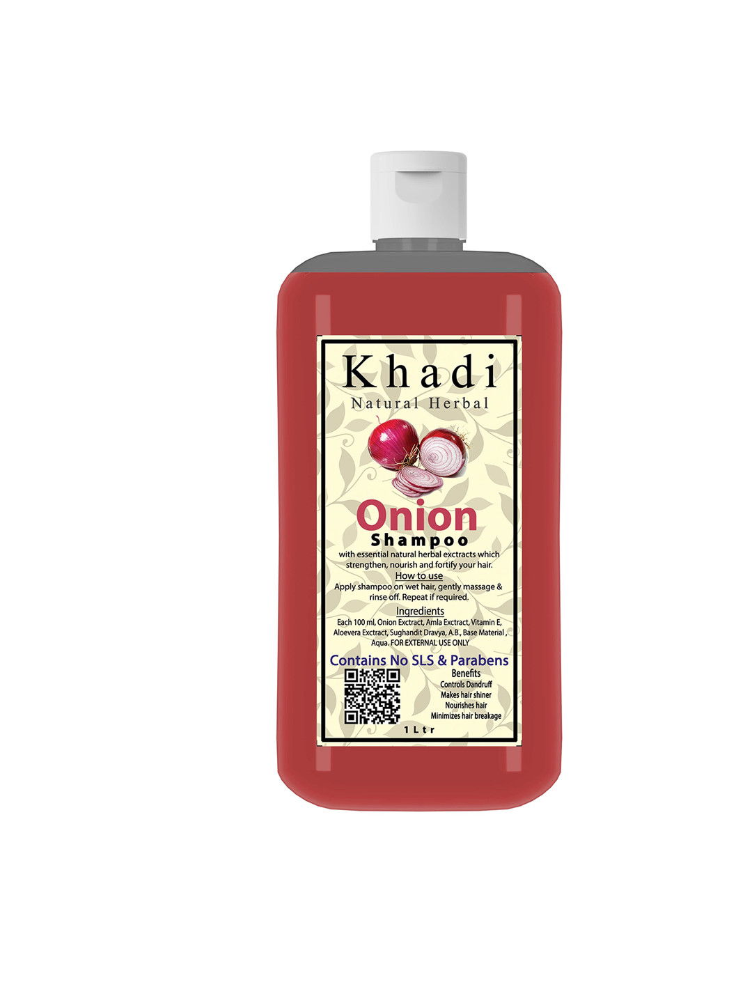 khadi natural herbal Onion Shampoo For Hair Growth - 1L