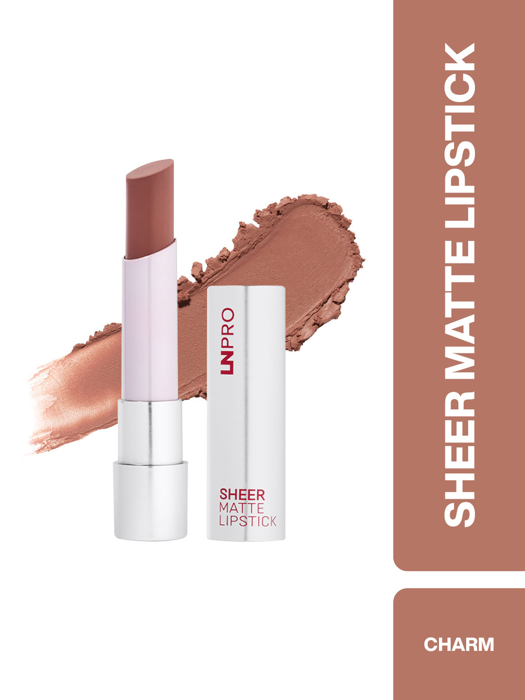 LN PRO Sheer Matte Finish Weightless Lipstick -  3.5g Charm 101