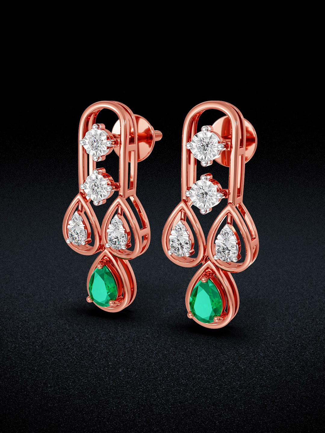 Joyalukkas Sparkling Dew Drop Diamond Earring