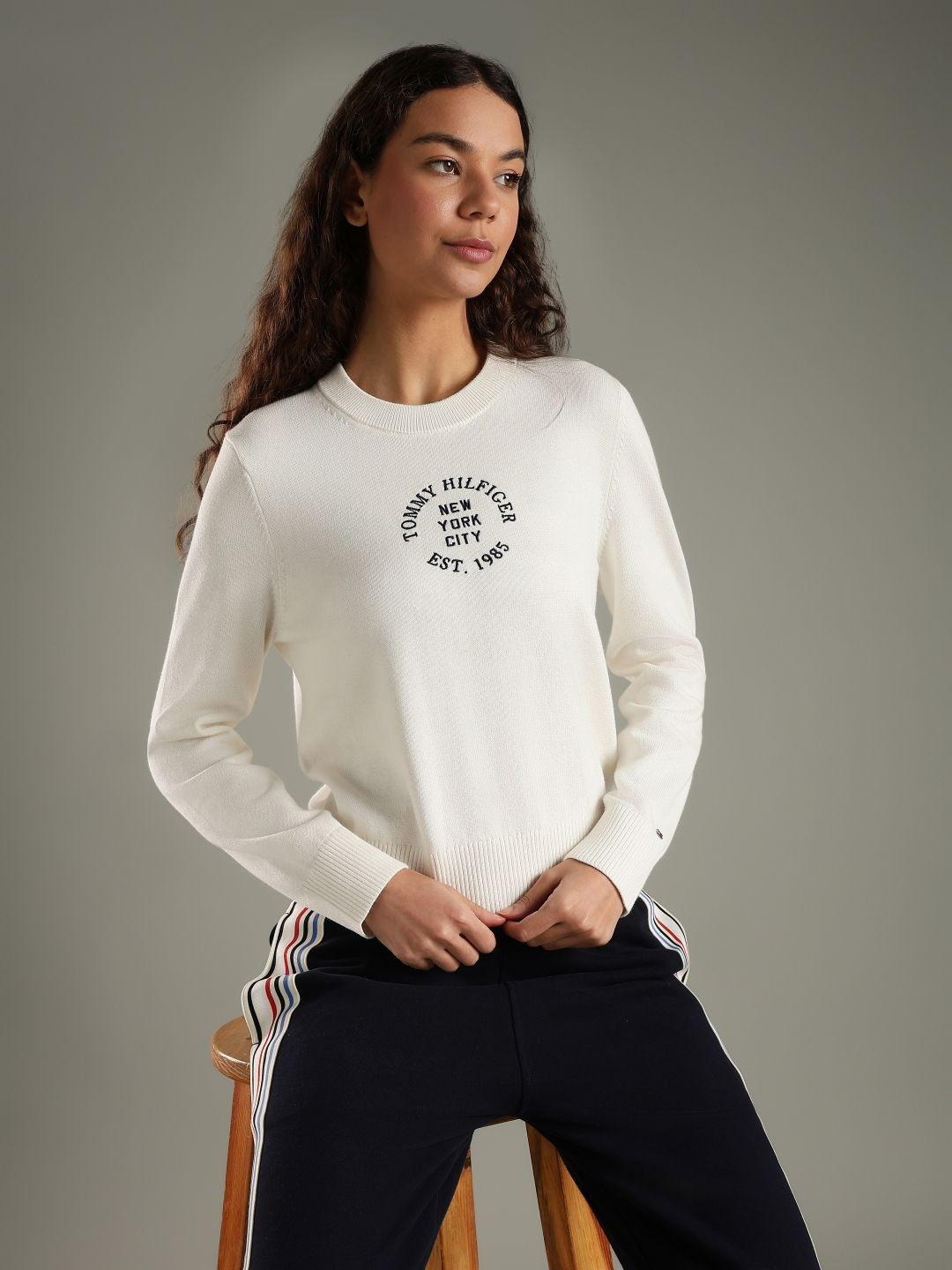 Tommy Hilfiger Women Printed Pullover Sweater