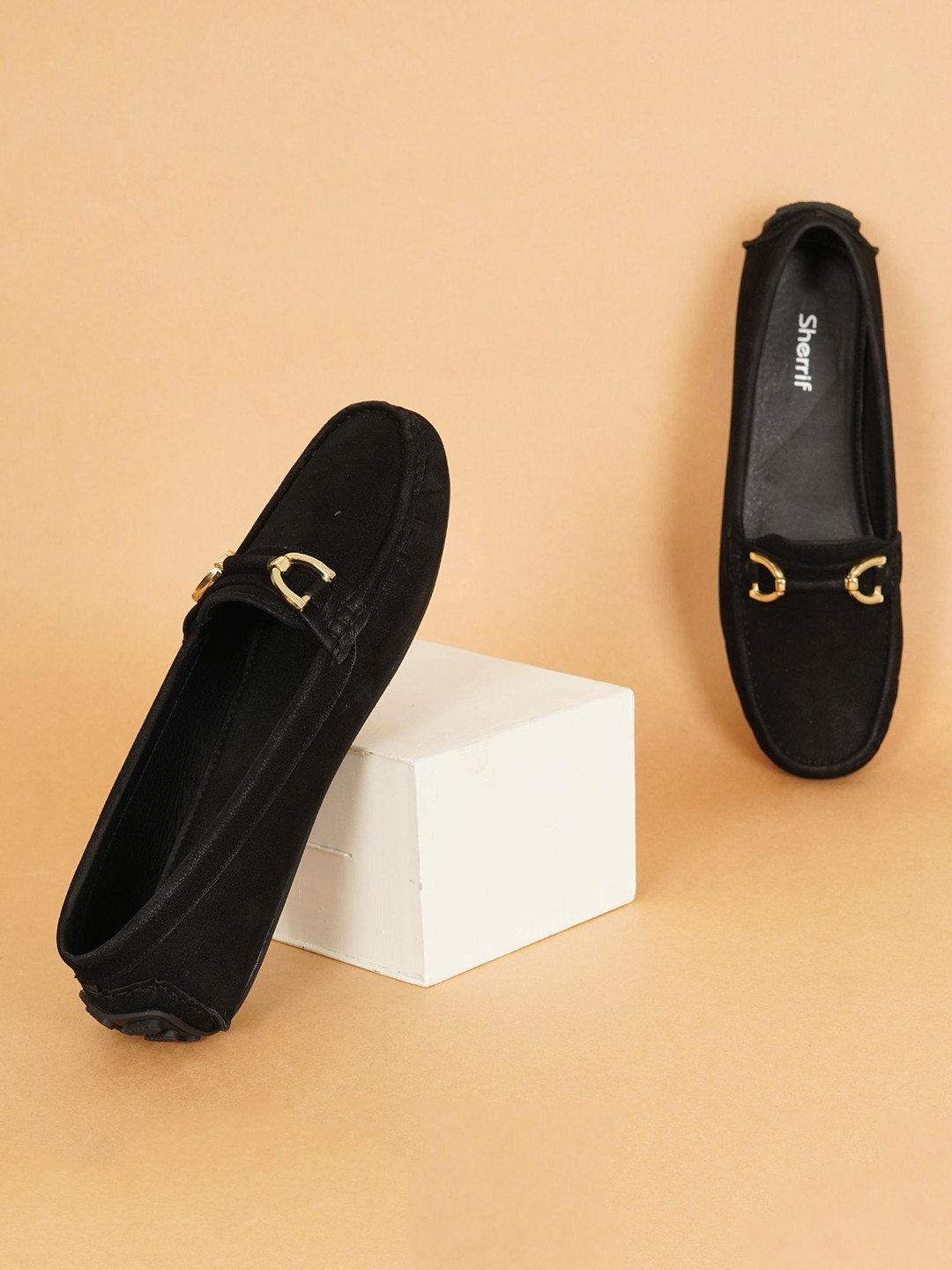 Sherrif Shoes Women Square Toe Horsebit Loafers