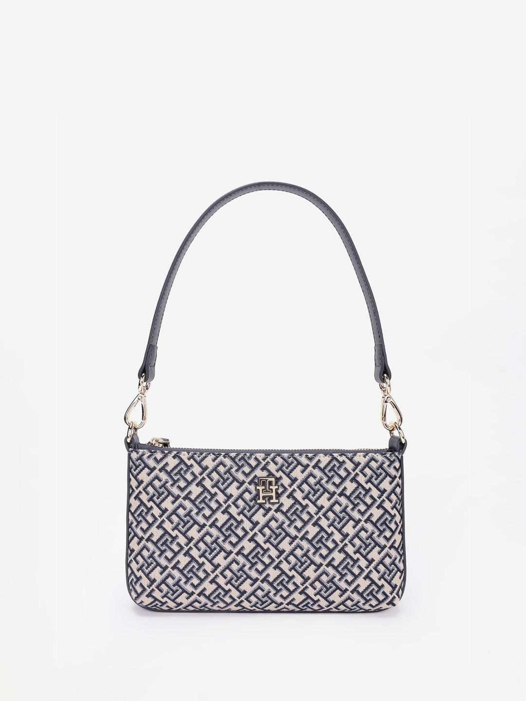 Tommy Hilfiger Women Brand Logo Baguette Shoulder Bag