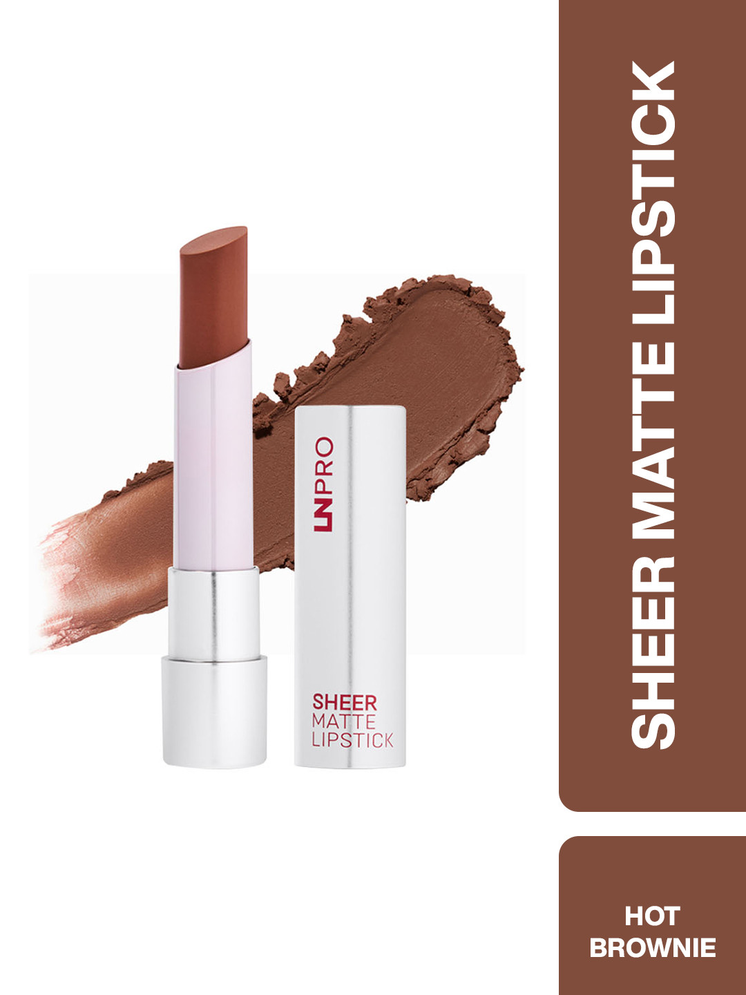 LN PRO Sheer Matte Long Lasting Lipstick - 3.5 g - Hot Brownie 105