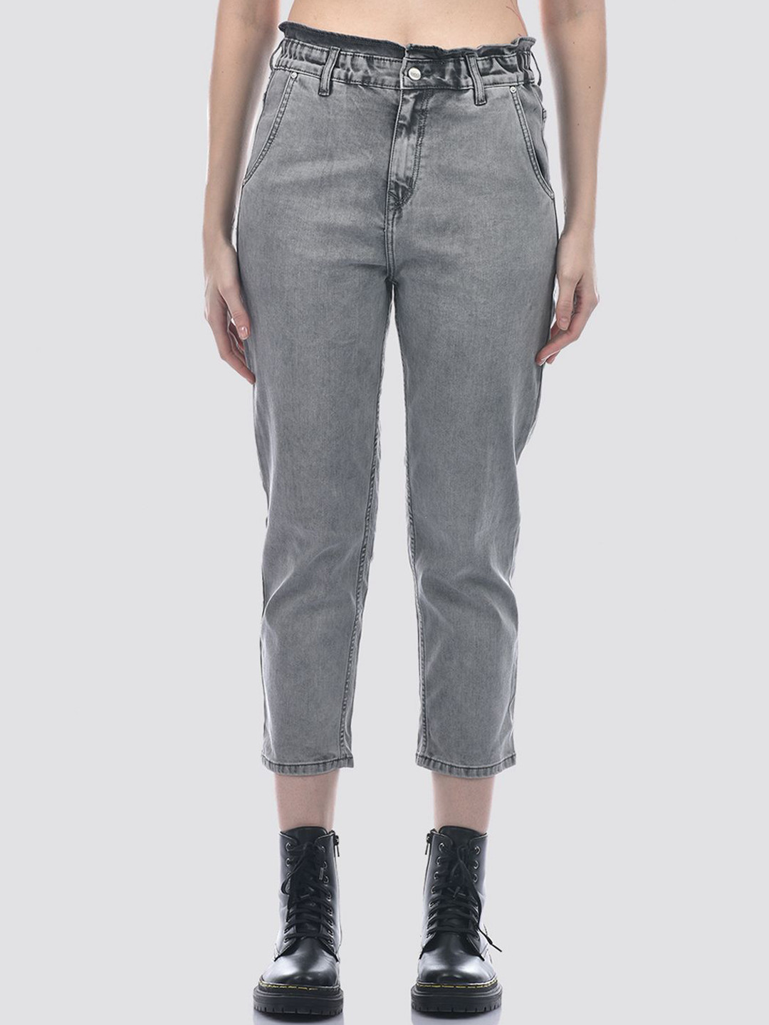 Numero Uno Women High-Rise Tappered Fit Light Fade Stretchable Jeans