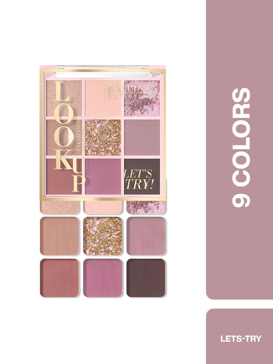 Eveline Cosmetics Look Up 9 Colors Eyeshadow Palette - 10.8 g - Lets Try