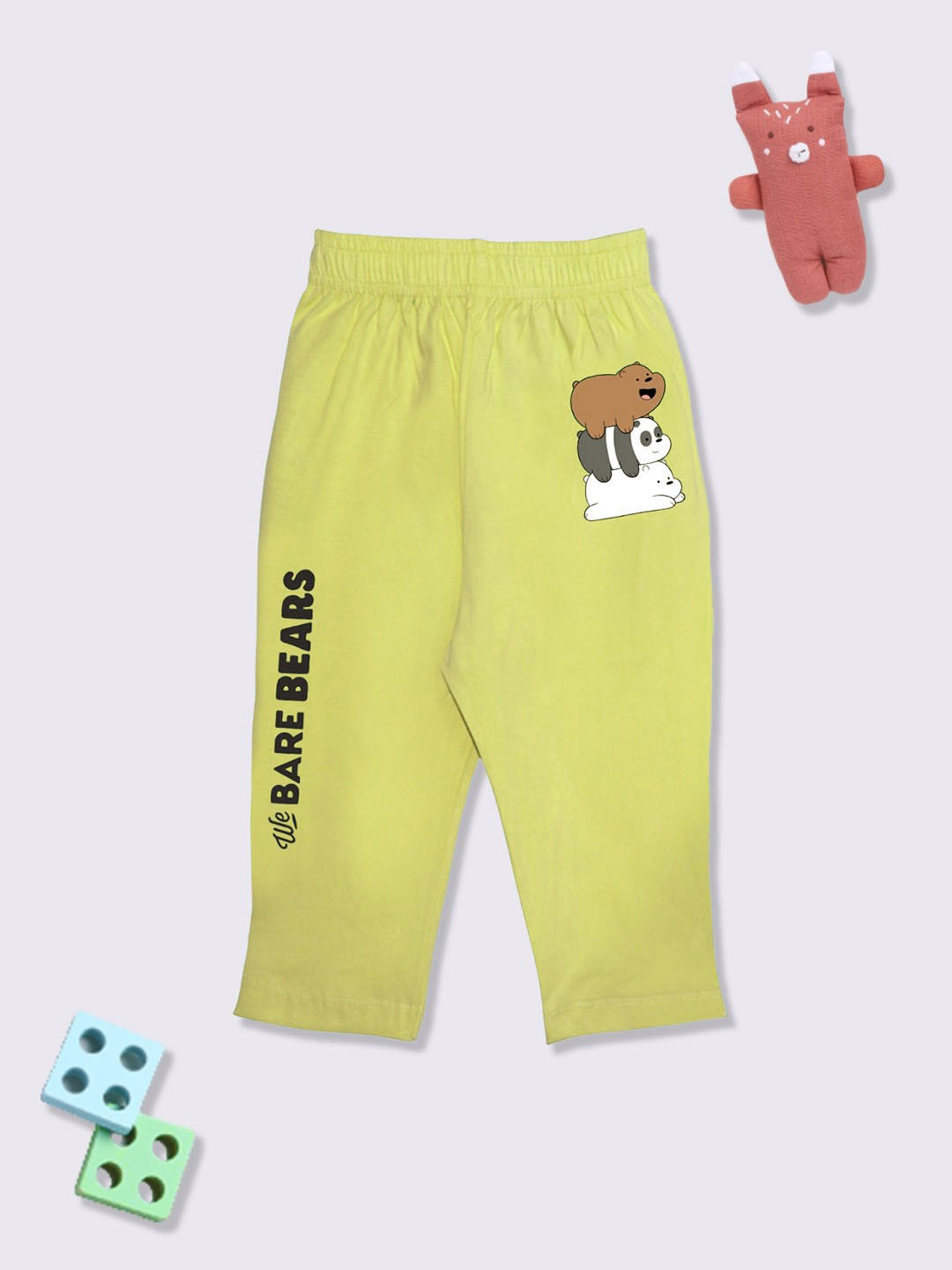 YK X Minute Mirth Girls Pure Cotton We Bare Bears Printed Pure Cotton Capris