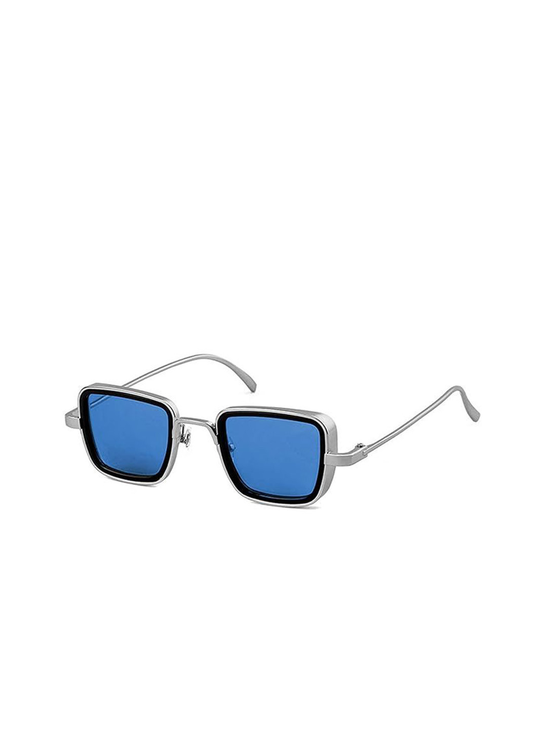 AUGEN Unisex Square Sunglasses with UV Protected Lens VI-SG-KS-Silver-Blue