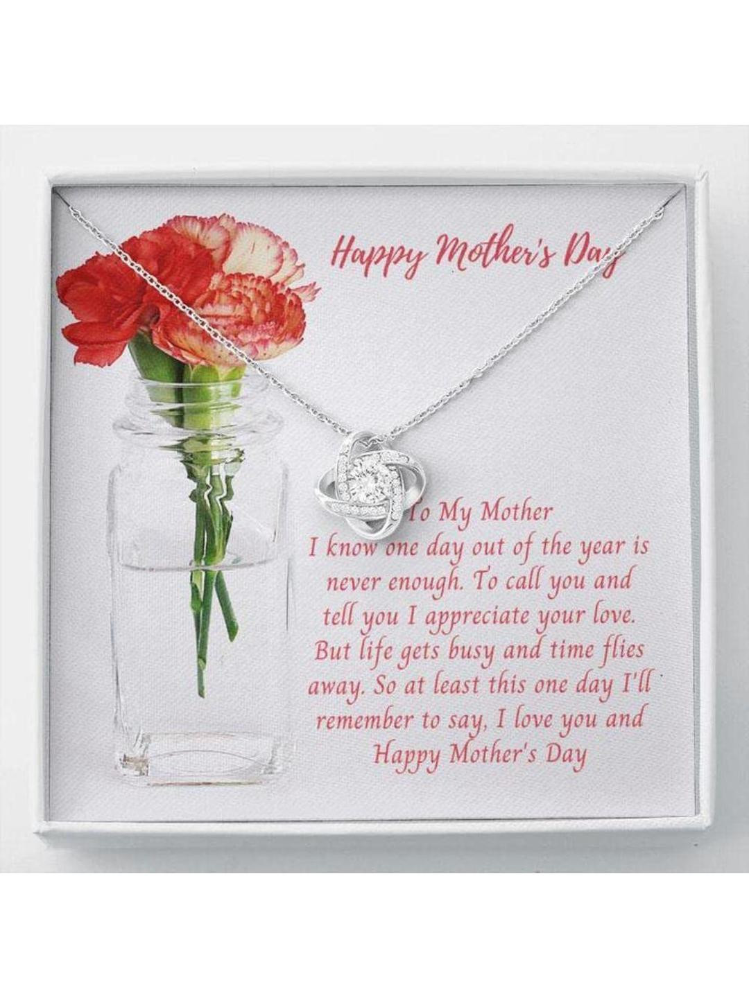 Rakva Women Silver Plated Contemporary Mom and Baby Pendant Necklace Gift