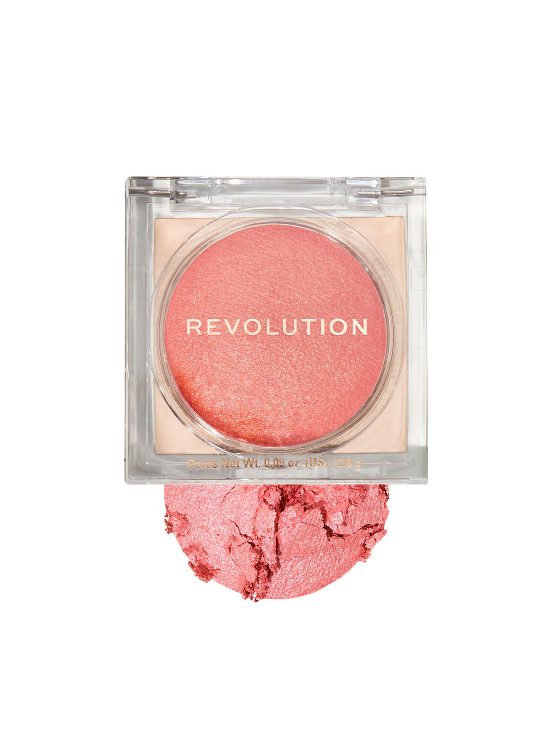 Makeup Revolution London Beam Bright Silky Powder Blush 2.8g - Peach Pop