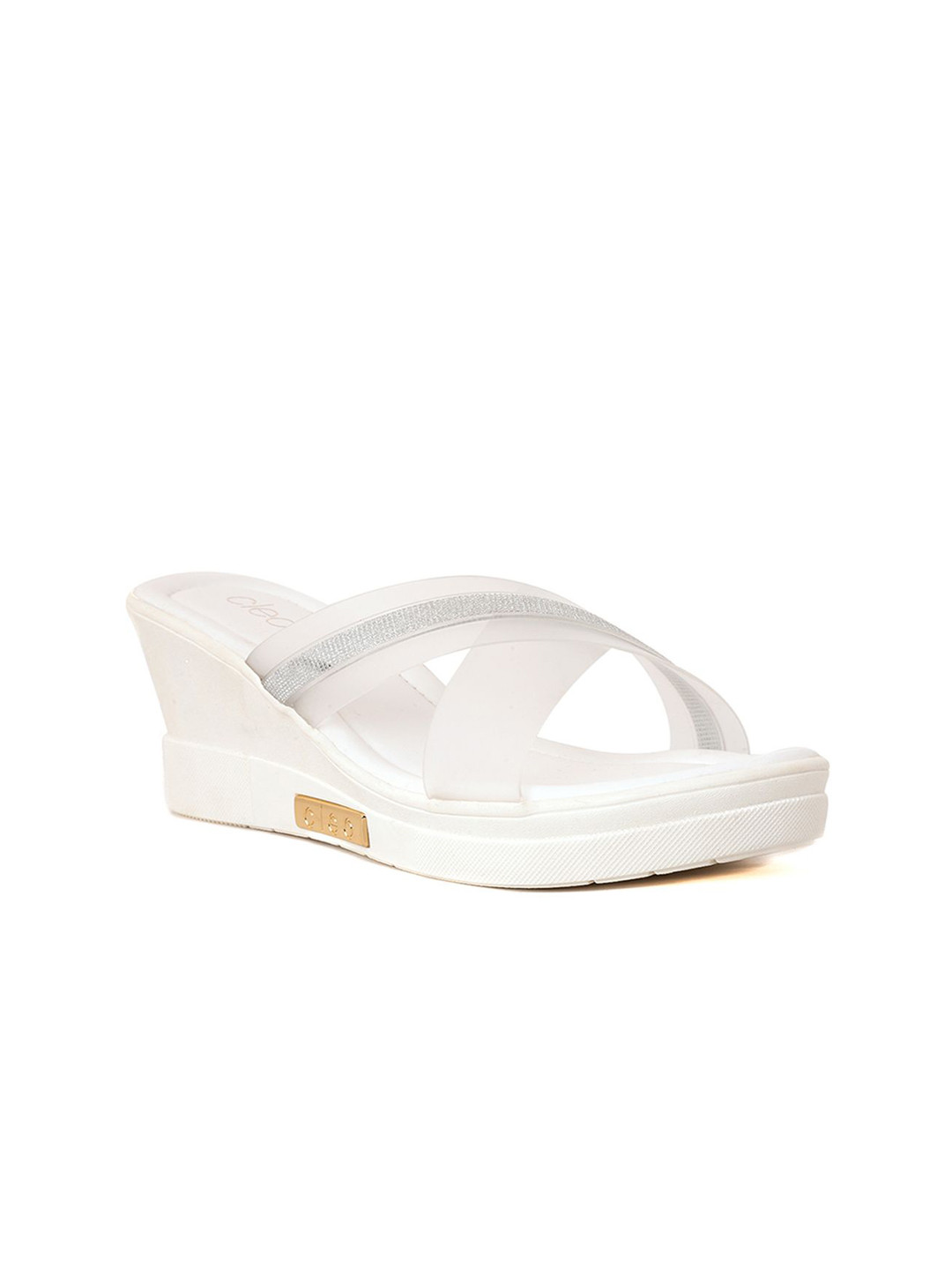 Khadims Women Embellished Wedge Sandals