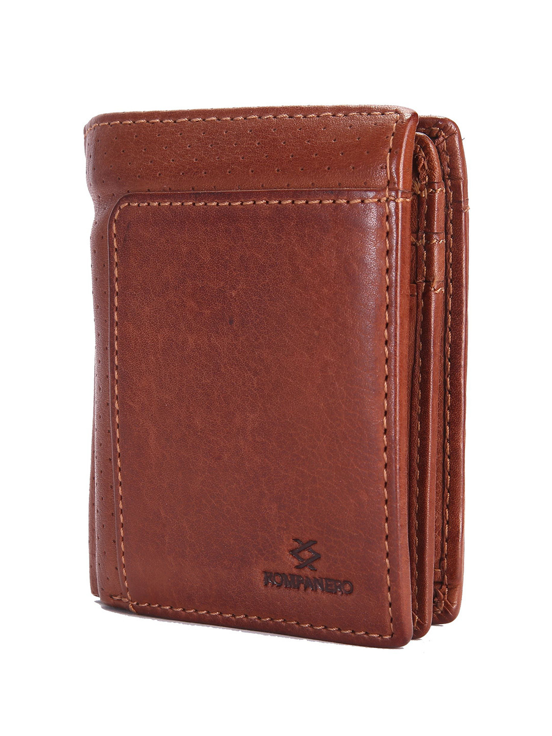 KOMPANERO Scott Men Leather Two Fold Wallet