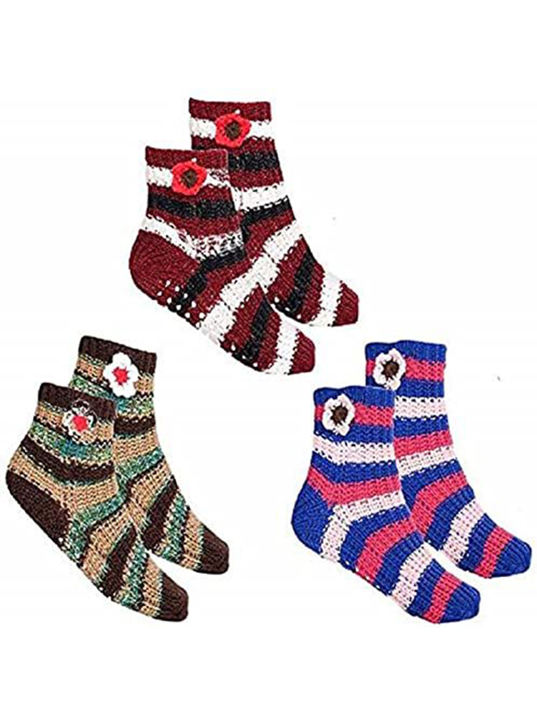 OGIMI- Ohh Give me  Kids Pack of 3 Patterned Ankle-Length Socks