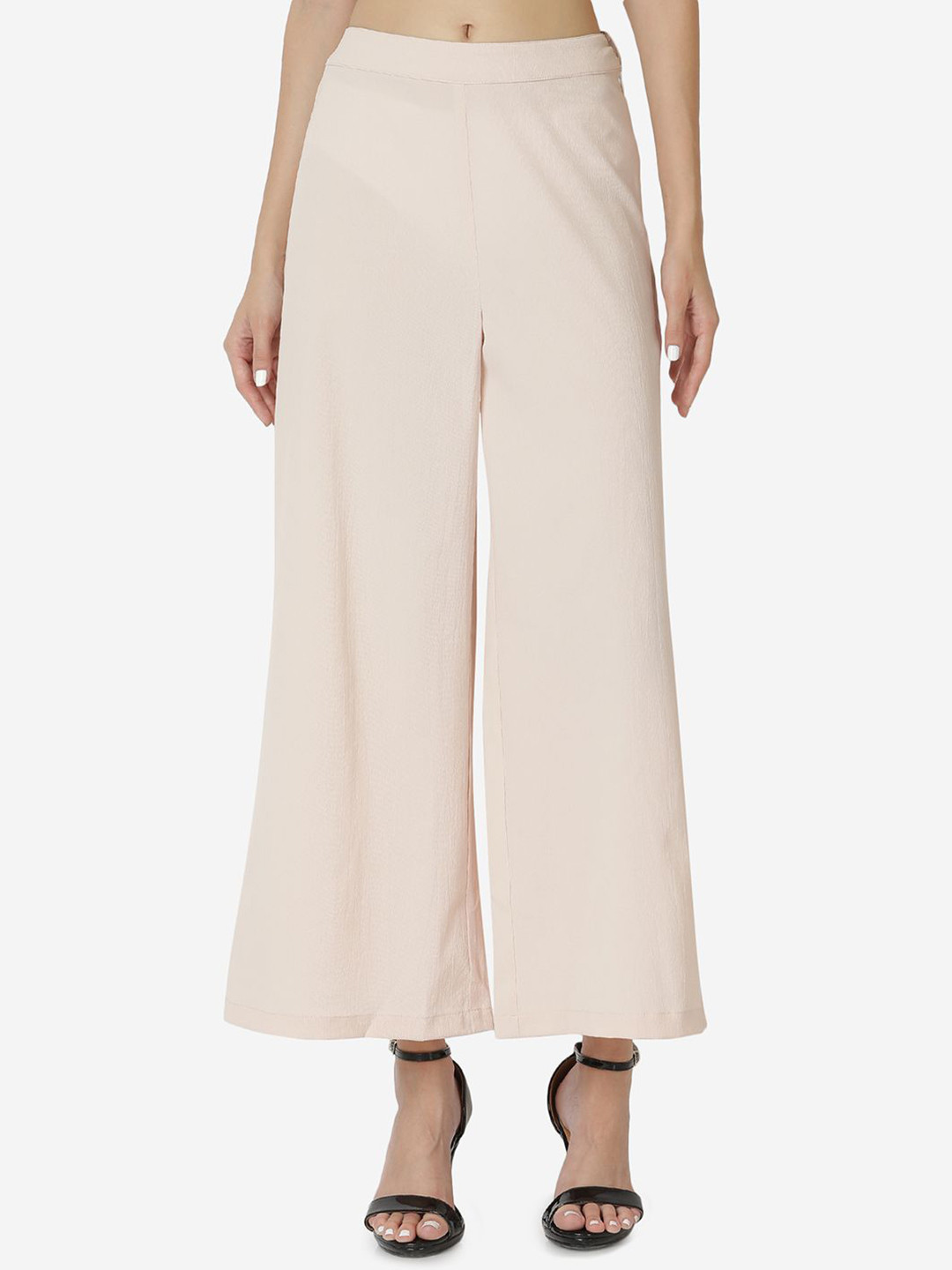 D 'VESH Women Relaxed Fit Mid-Rise Parallel Trousers