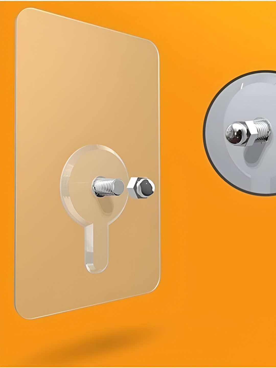 upkaranwale White Nail Free Adhesive Wall Hooks